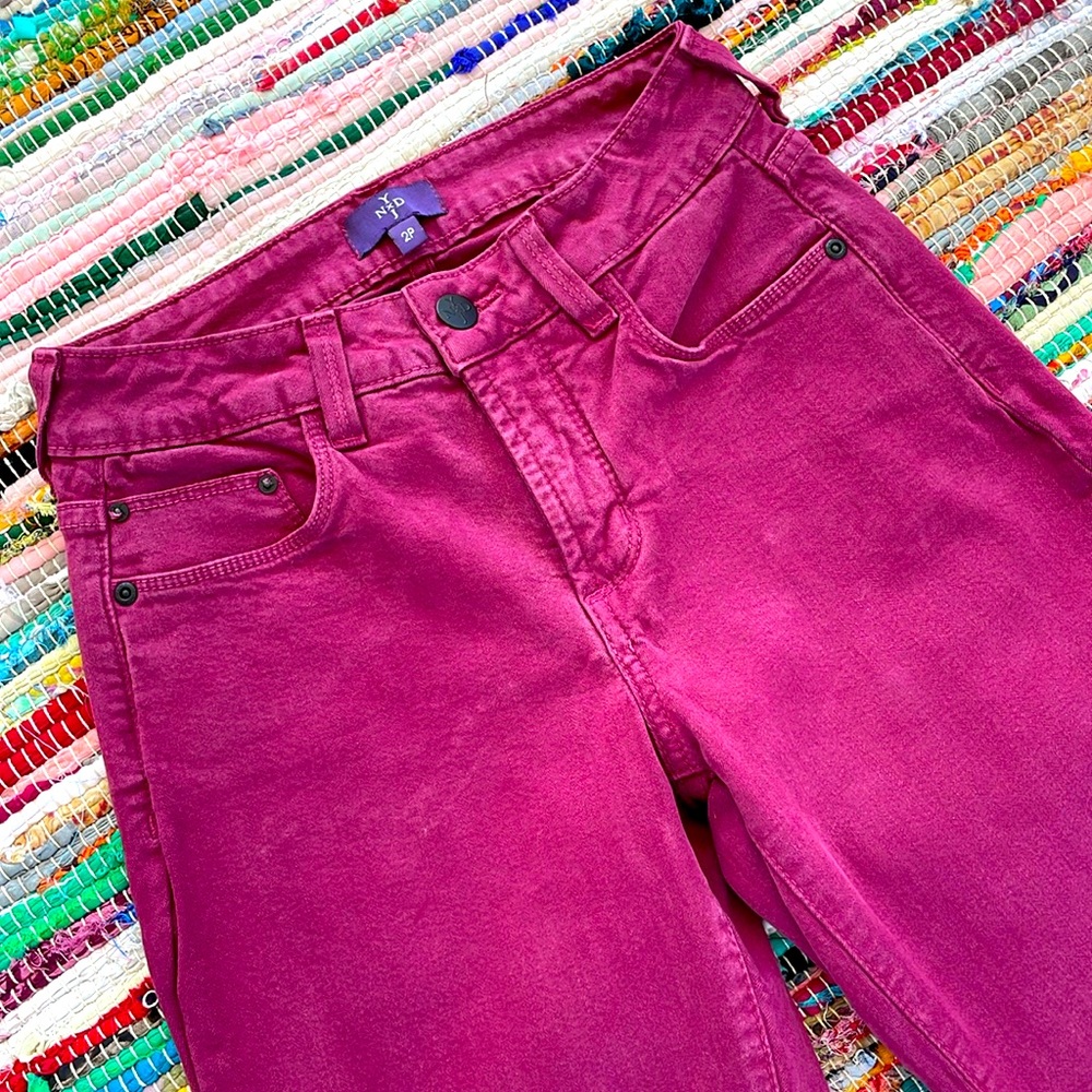 NYDJ Wine Straight Leg Jeans-#1874